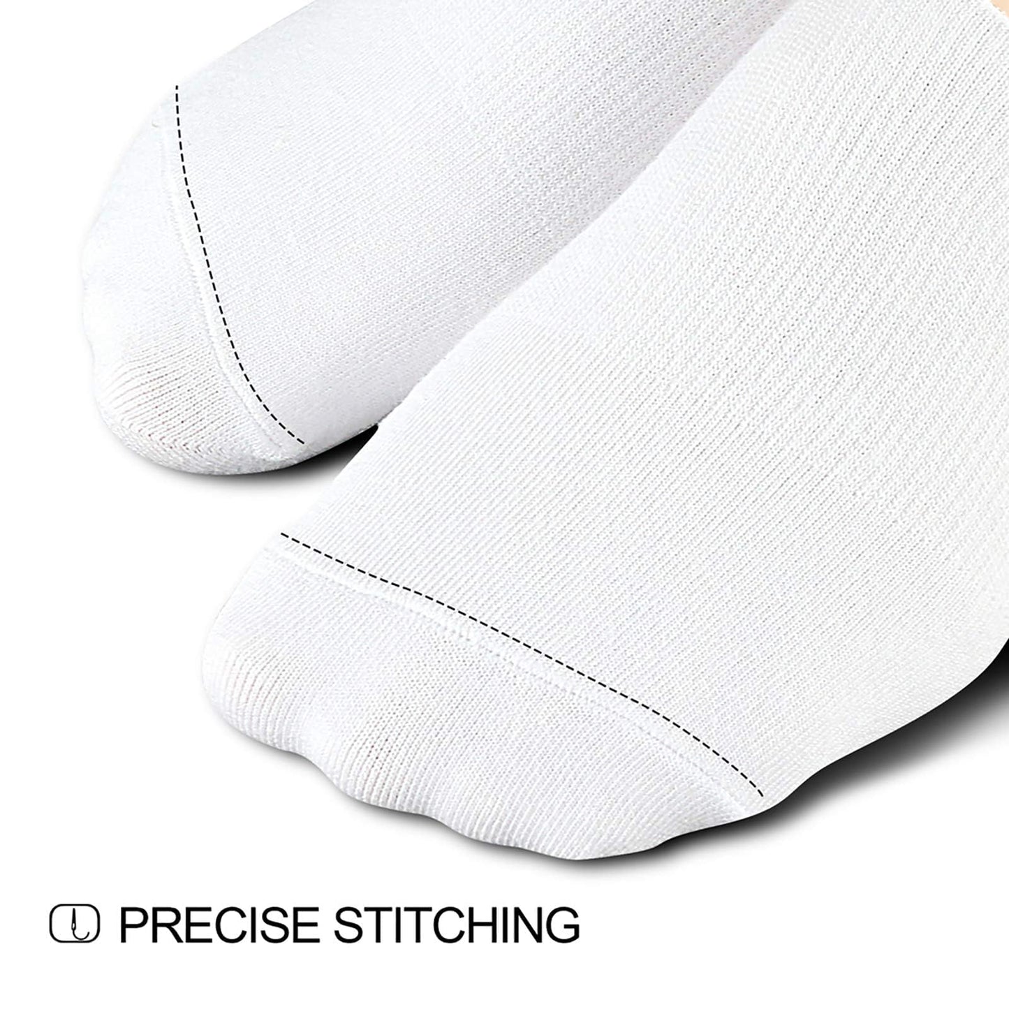 wernies Women No Show Socks Low Short No Show Socks for Flats Non Slip Boat Line