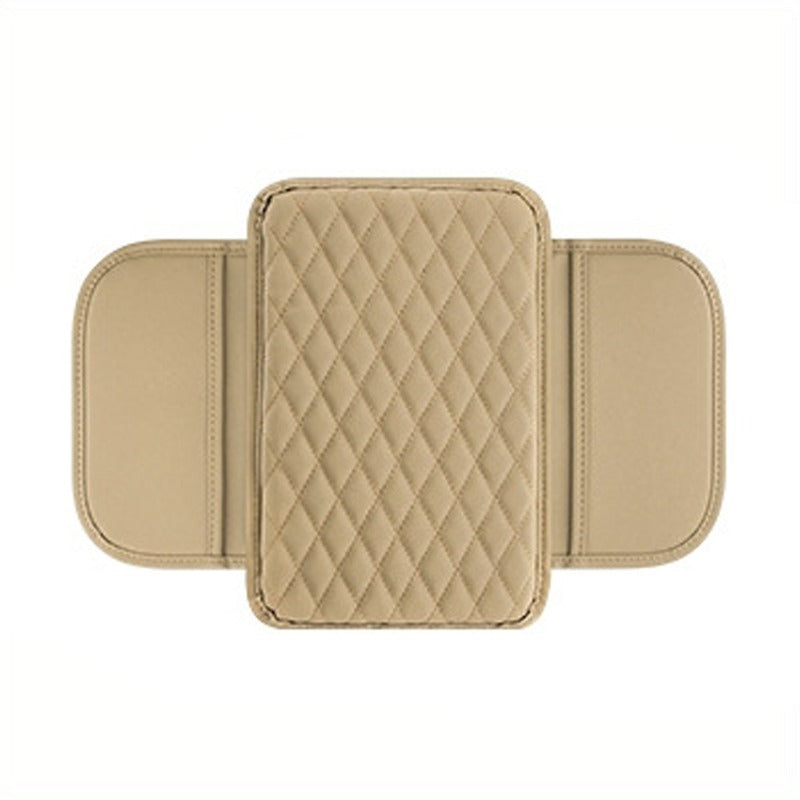 Car Armrest Box Reinforced Pad With Side Storage Bag