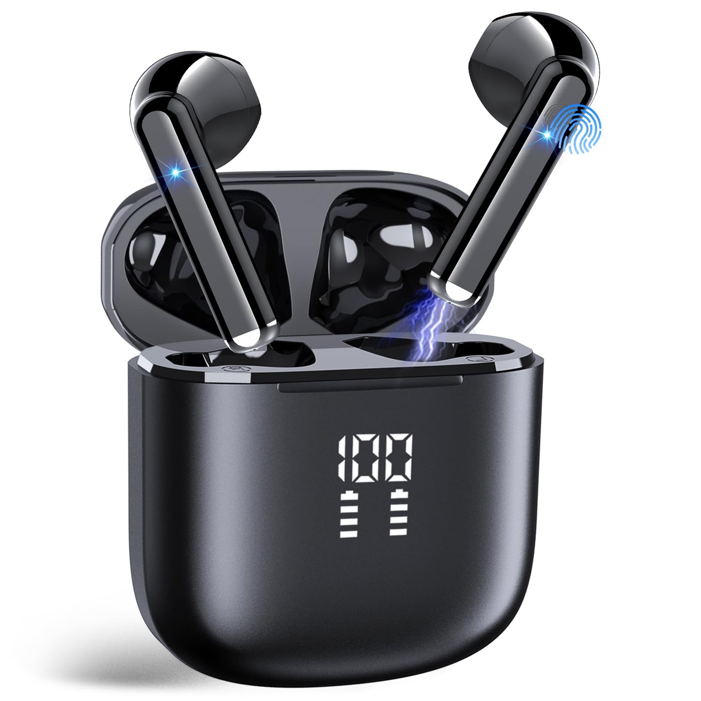 AI Translation Earbuds Real Time, 164 Language Translator Earbuds 3-in-1 Bluetooth 5.4 with APP, Translation Headphones with 6 Translation Modes Translating Device for Travel/Business/Learning, Black